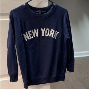 J Crew NEW YORK sweatshirt size xs